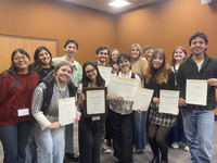 Student members of The Appalachian were in attendance to receive their awards.